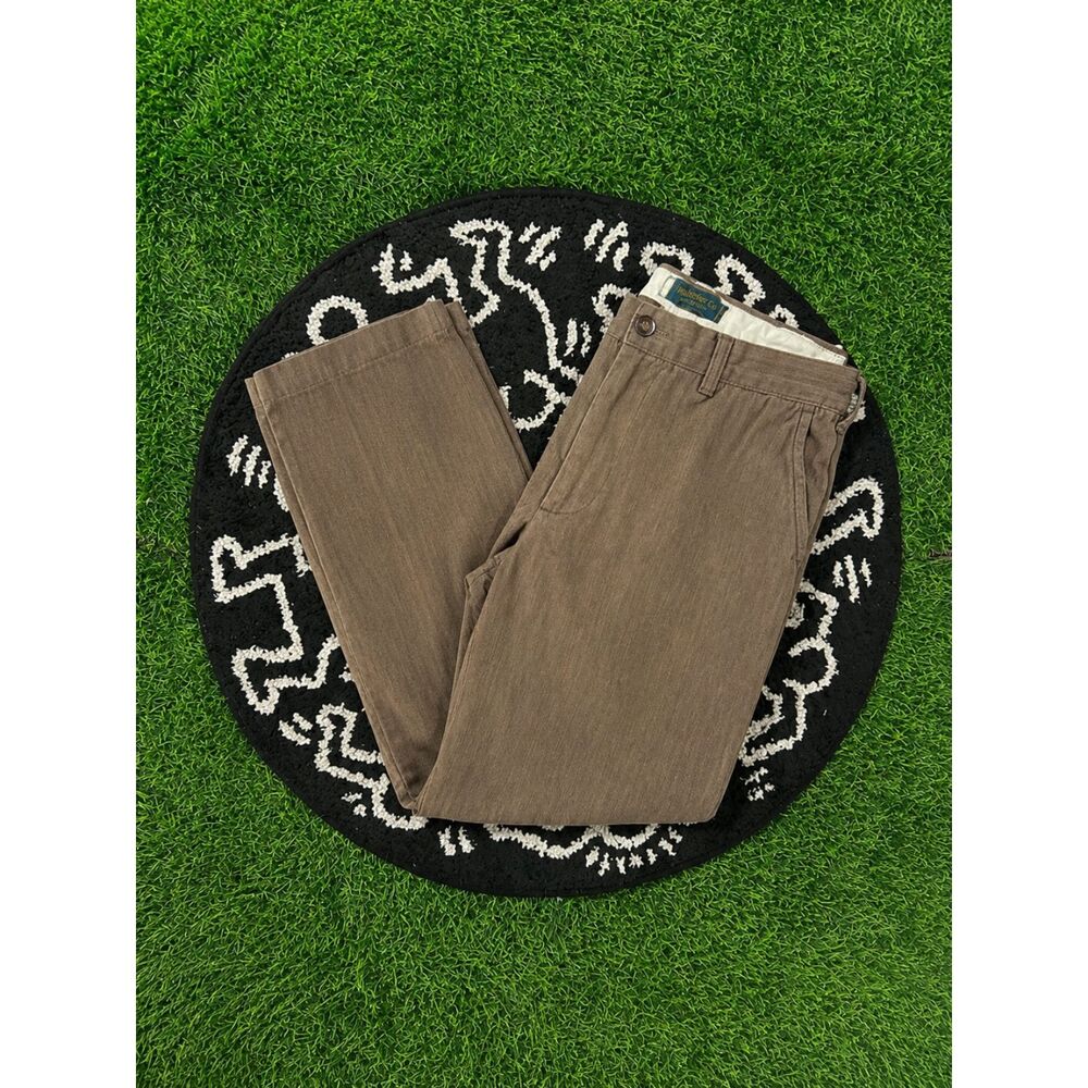 Hollister Co Tailored Classics Vintage Men's Brown Chino Pants 32R 100% Cotton
